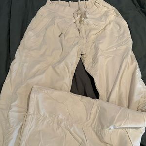 Lululemon studio pant. Fully lined. Tall. Winter white/cream. Size 8